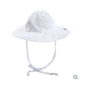 NWT The Original Flap Happy Floppy Hat White Eyelet Kids Hat